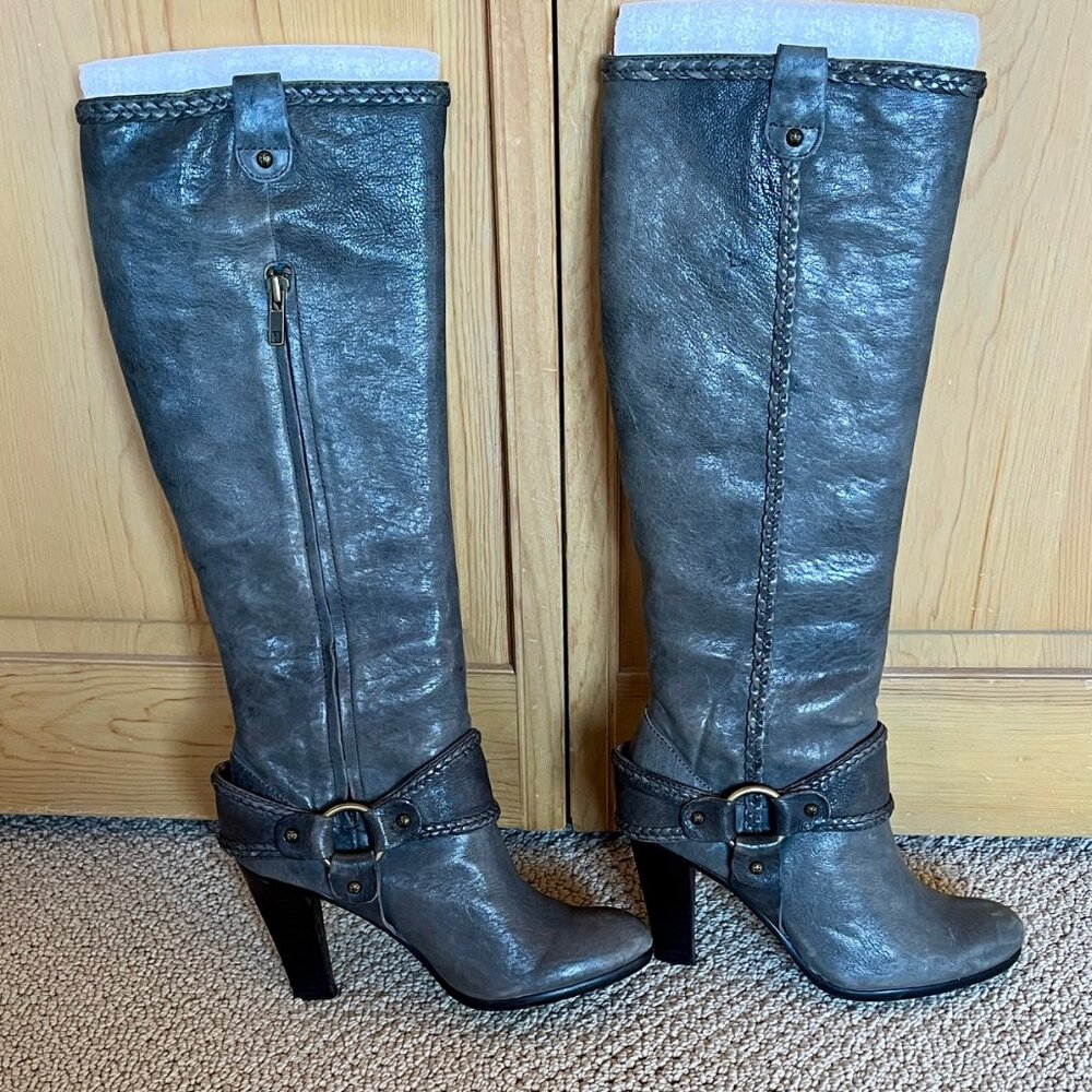 Frye Vicki Tall Boots In Gray